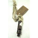 A J Hudson & co military whistle,