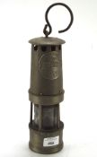 A Hallwood & Ackroyd miners lamp, type 01, made in Leeds,