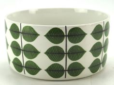 A mid century Stig Lindberg for Gustavsberg "Bersa" pattern ceramic bowl, made in Sweden,