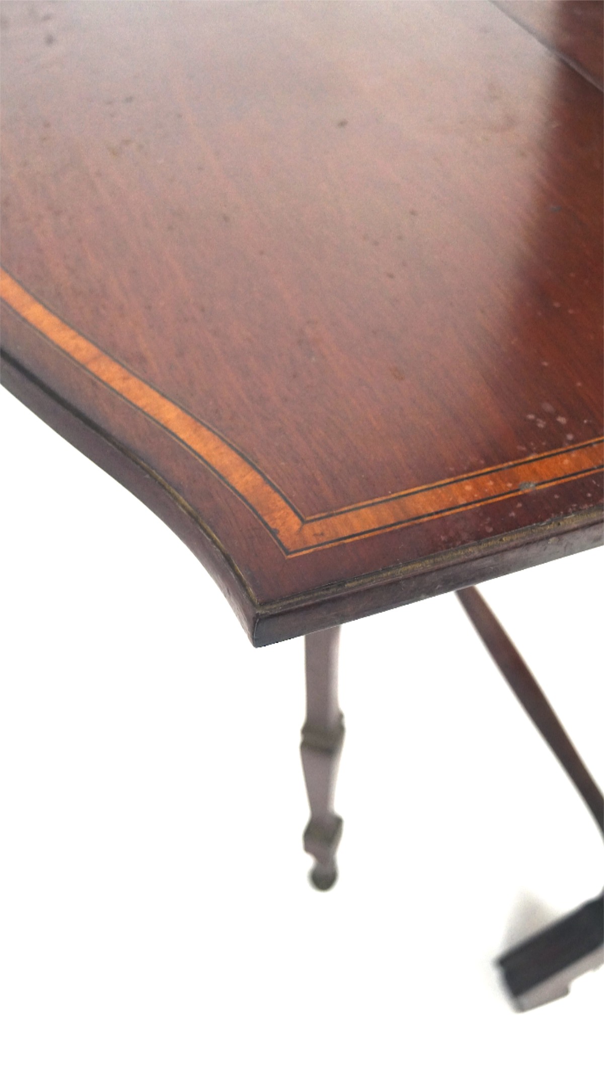A late 19th/early 20th century mahogany suntherland table, with inlaid details, - Image 2 of 2