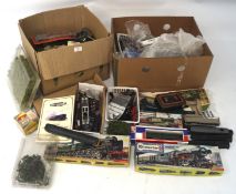 A large collection of model railway related parts and accessories, including Jouef 5108 carriage,