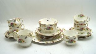 A Royal Albert part tea service, including cups,