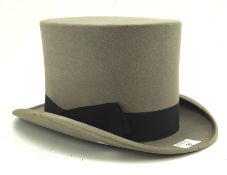 A vintage G A Dunn & co grey top hat,