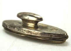 A George V silver blotter,
