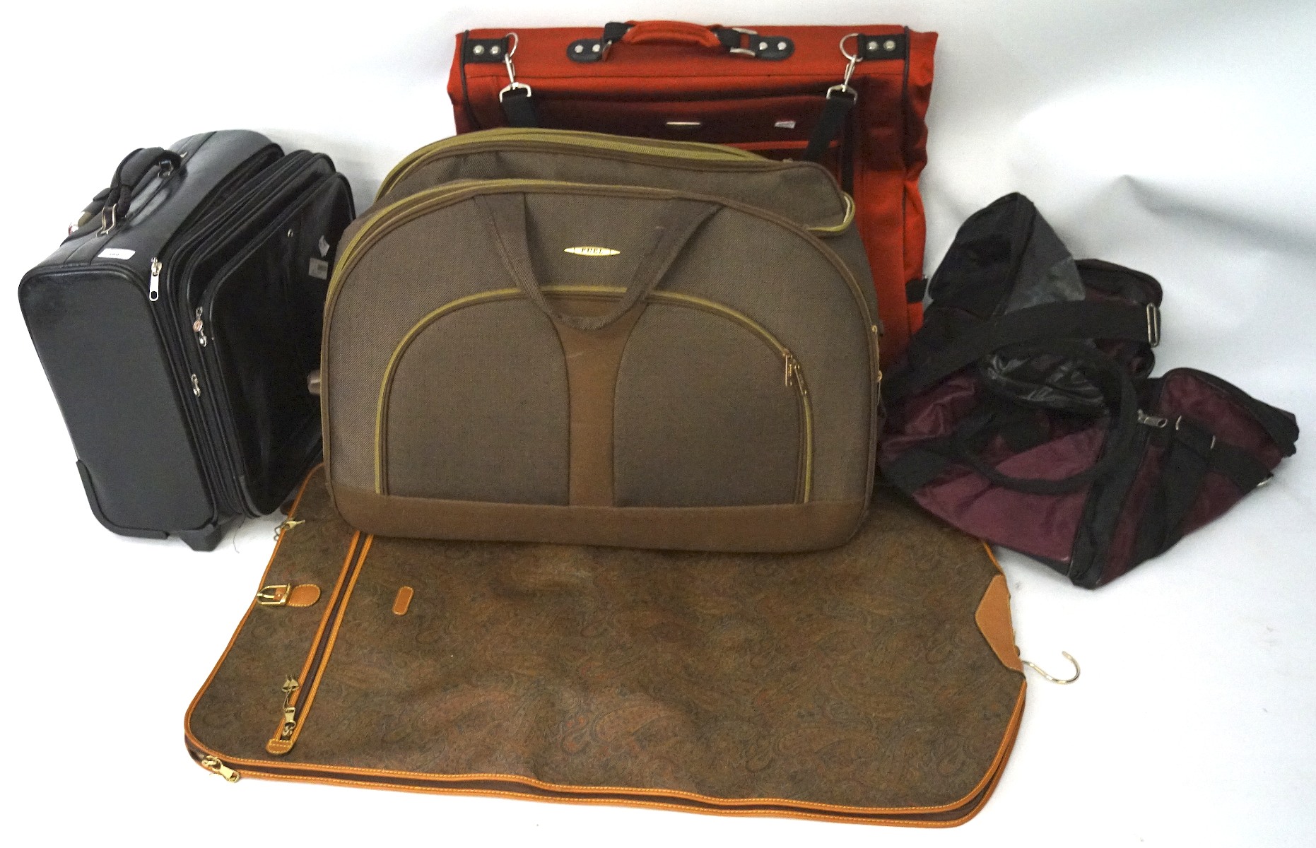 A collection of suitcases and luggage bags, by Mont Blanc,