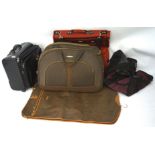 A collection of suitcases and luggage bags, by Mont Blanc,