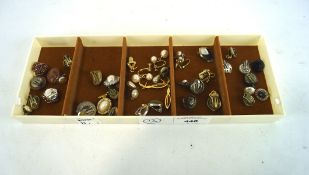 A selection of vintage ladies earrings, including clip ons,