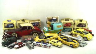 A quantity of diecast and metal model cars by Lldeo, Days Gone, Dinky, Matchbox, and more,