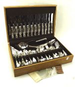 A contemporary twelve piece canteen of stainless steel cutlery Condition Report: