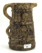 A 20th century studio pottery water jug, with 'Hillstonia' marked to base,