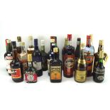 A quantity of aclohol including wine, spirits,