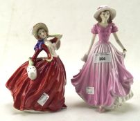 Two ceramic figures of ladies,