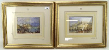 Two limited edition prints from the Ashmolean Museum JMW Turner collection, both numbered 0664/5000,