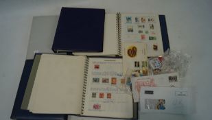 A collection of world stamps, spread over five stock books and a box, mostly circulated,