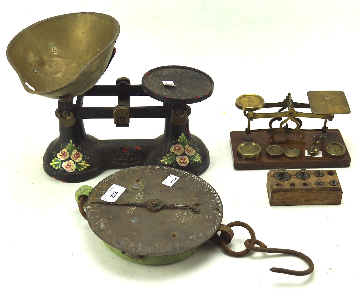 Two sets of scales and salter scales,