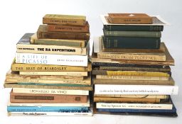 A box of 20th century books, the volumes mostly regarding artists and artwork,