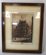 Charles Bird, etching, 'The Old Dutch House, Bristol', published by Frost & Reed,