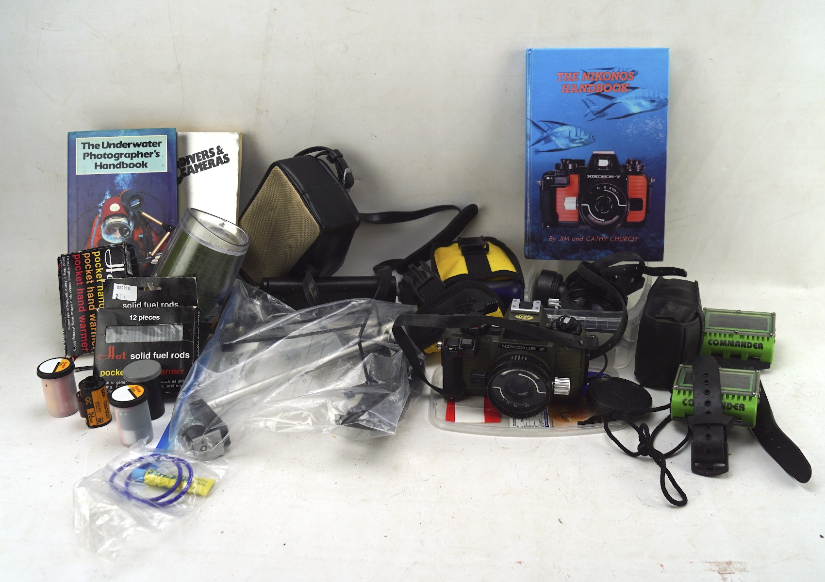 Selection of diving camera and related equipment