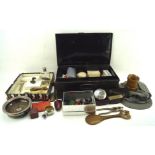 Assorted collectable's including a vintage metal first aid tin, with contents and more