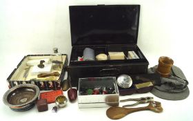 Assorted collectable's including a vintage metal first aid tin, with contents and more