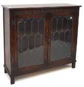 A contemporary mahogany cabinet,