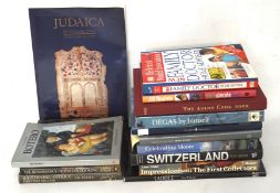 A collection of assorted books,