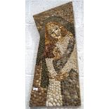 A late 20th century pebble mosaic wall hanging,