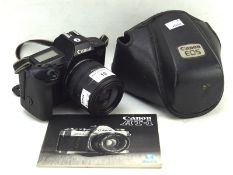 Canon EOS 650 35mm film camera with case,