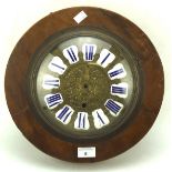 An early 20th century wooden cased wall clock,