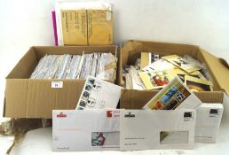Large collection of mostly unused GB decimal stamp sheets and 1990s/2000s first day covers