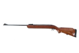 A vintage B.S.A. Airsporter underlever .22 air rifle.