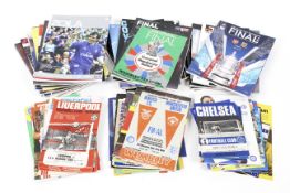 A collection of assorted football programmes,