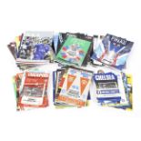 A collection of assorted football programmes,