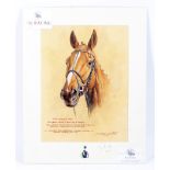 Martin Alford, a signed and dated watercolour depicting the racing horse 'Gungadu',