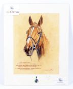 Martin Alford, a signed and dated watercolour depicting the racing horse 'Gungadu',