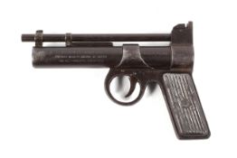 An early Webley junior 186 air pistol, 177, patented in Great Britain, no 219872.