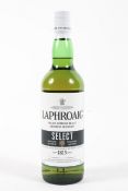 A bottle Laphroaig Select Scotch whisky,