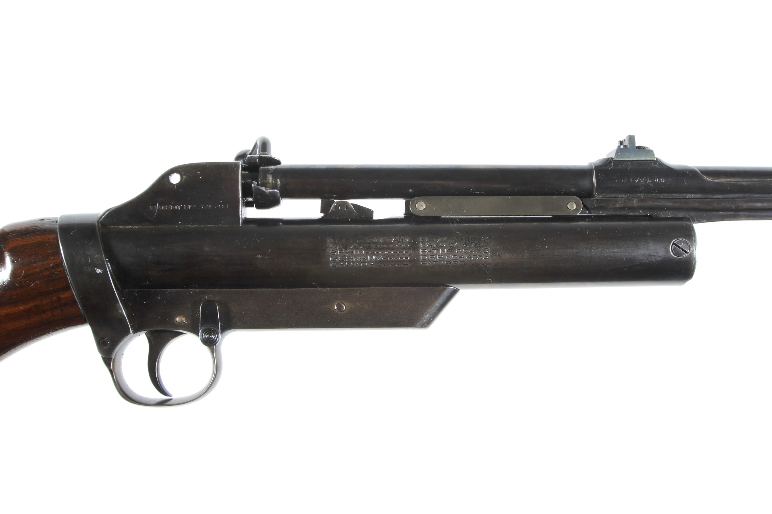 A Webley service air rifle Mk II, .22, manufactured by Webley & Scott Birmingham, pat no 371548. - Image 3 of 5