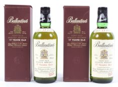 Two bottle's of Ballantine's 17 year old scotch whisky,