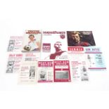 A selection of West Ham United football testimonial programmes,