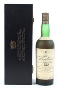 A bottle of The Glenlivet 25 year old Royal Wedding reserve unblended all malt Scotch whisky,