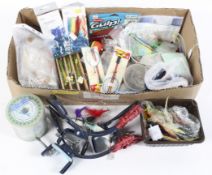 Two boxes of mixed Sea fishing tackle