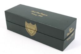 A sealed bottle of Moet & Chandon Dom Perignon 1995 vintage Champagne,