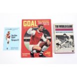 Geoff Hurst, three magazines and related books,