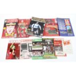 A collection of Liverpool football programmes and related ephemera,