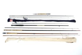 Four trout fly rods,