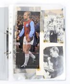 A collection of West Ham United footballer autographs,