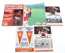 A selection of Manchester United programmes and related ephemera,