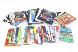 A collection of approximately 100 football programmes,