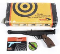 A Gamo 4'5 calibre target pistol.